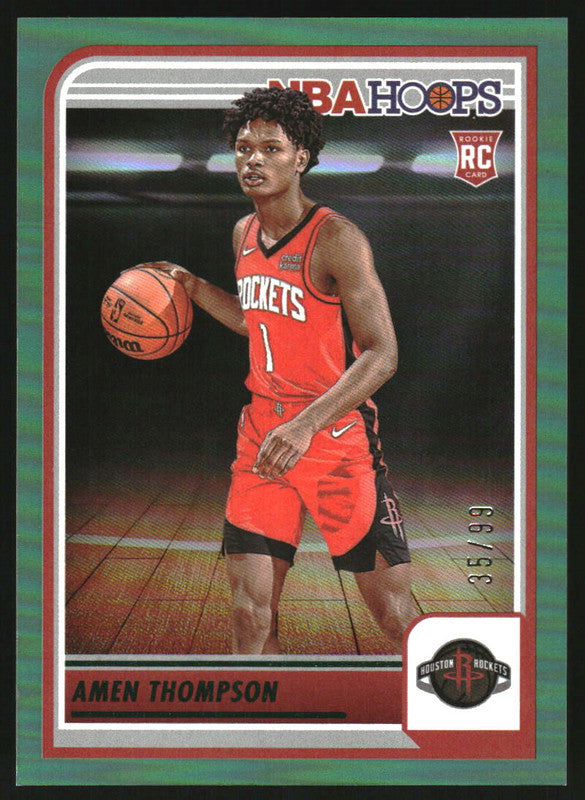 2023-24 Panini Hoops Green #242 Amen Thompson RC /99