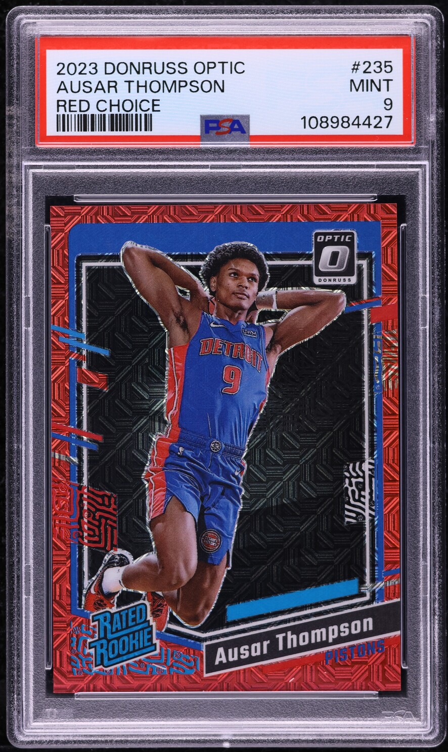 2023 Donruss Optic Red Choice Ausar Thompson ROOKIE /88 #235 PSA 9 MINT