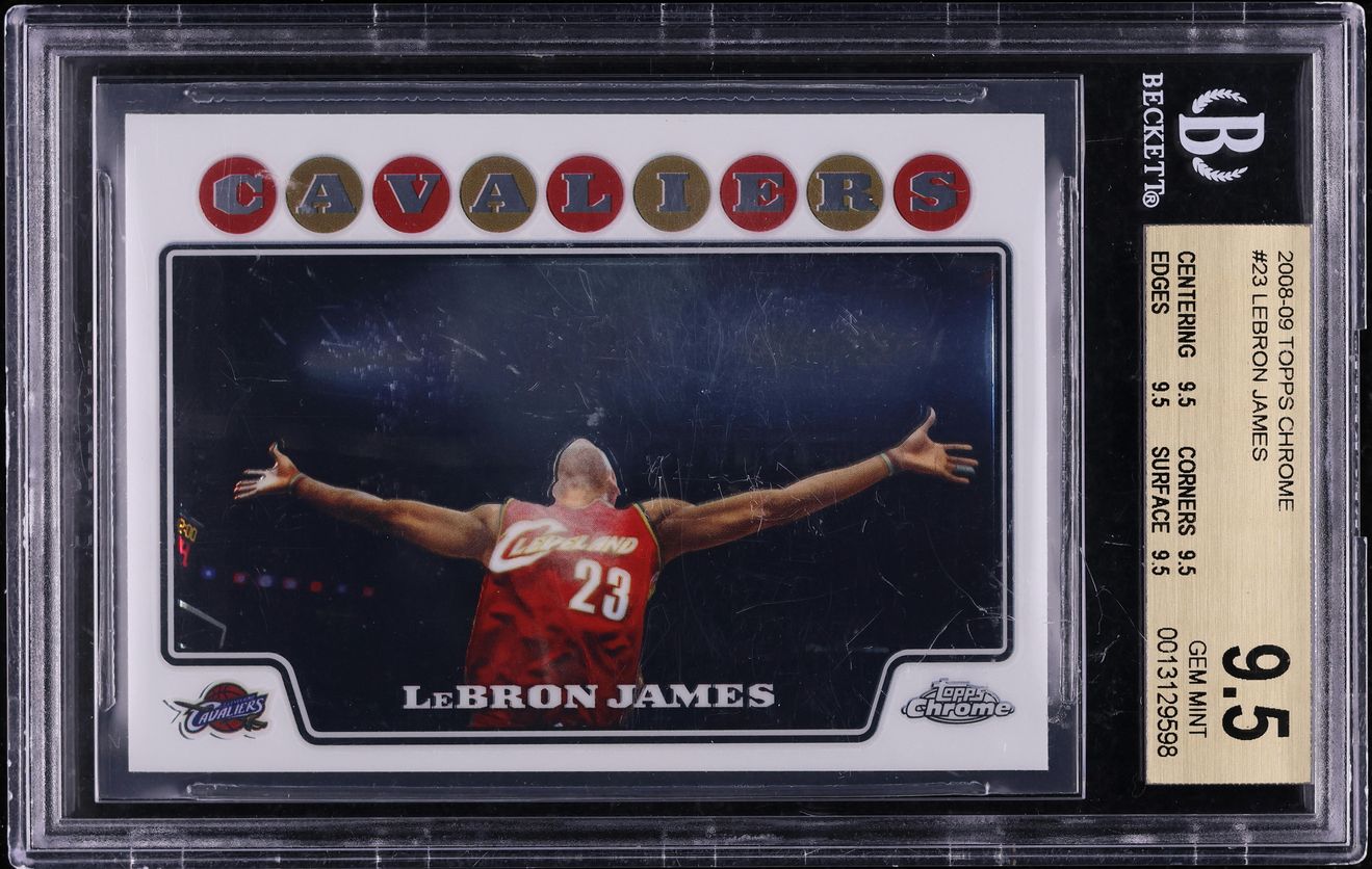 2008 Topps Chrome LeBron James #23 BGS 9.5 GEM MINT