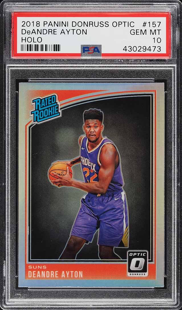 2018 Donruss Optic Holo DeAndre Ayton ROOKIE #157 PSA 10 GEM MINT