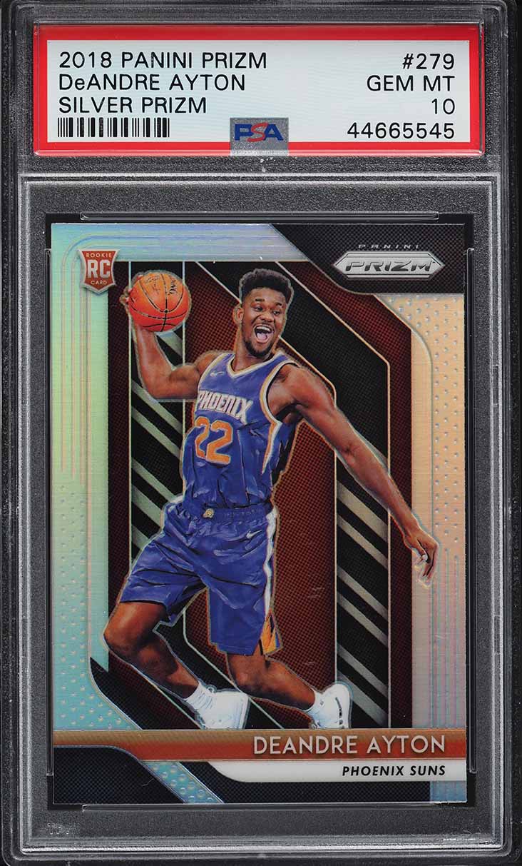 2018 Panini Prizm Silver DeAndre Ayton ROOKIE #279 PSA 10 GEM MINT