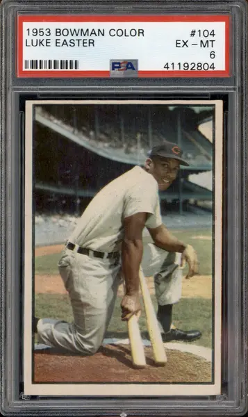 1953 Bowman Color #104 Luke Easter PSA 6