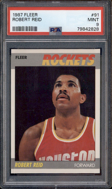 1987 Fleer #91 Robert Reid PSA 9
