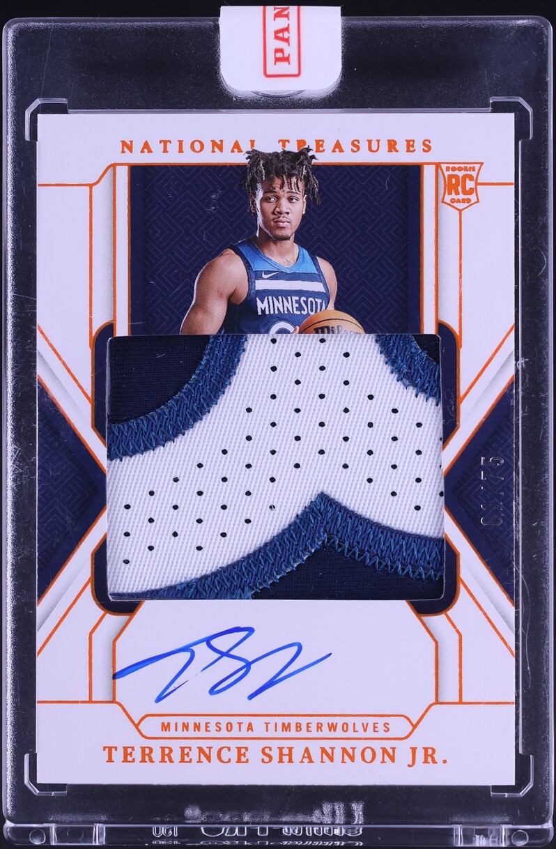 2024 National Treasures Orange Terrence Shannon Jr. ROOKIE PATCH AUTO /75 #129