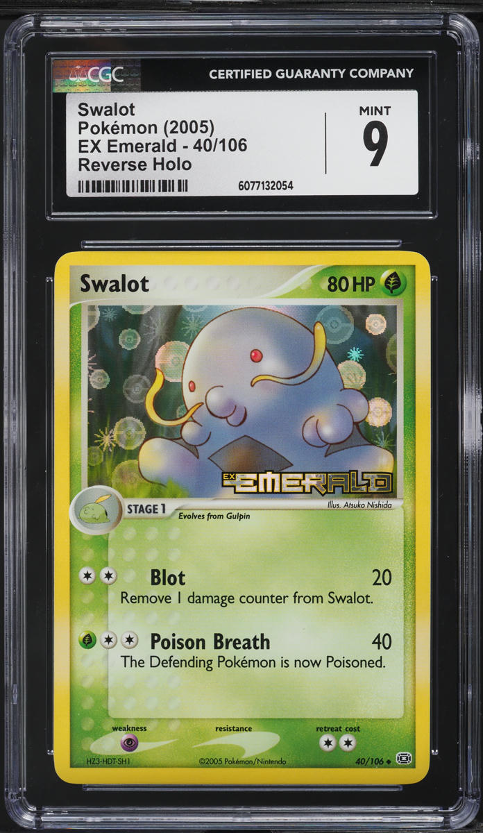 2005 Pokemon EX Emerald Reverse Holo Swalot #40 CGC 9 MINT
