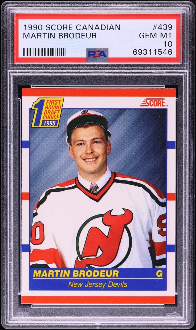 1990 Score Canadian Martin Brodeur ROOKIE #439 PSA 10 GEM MINT