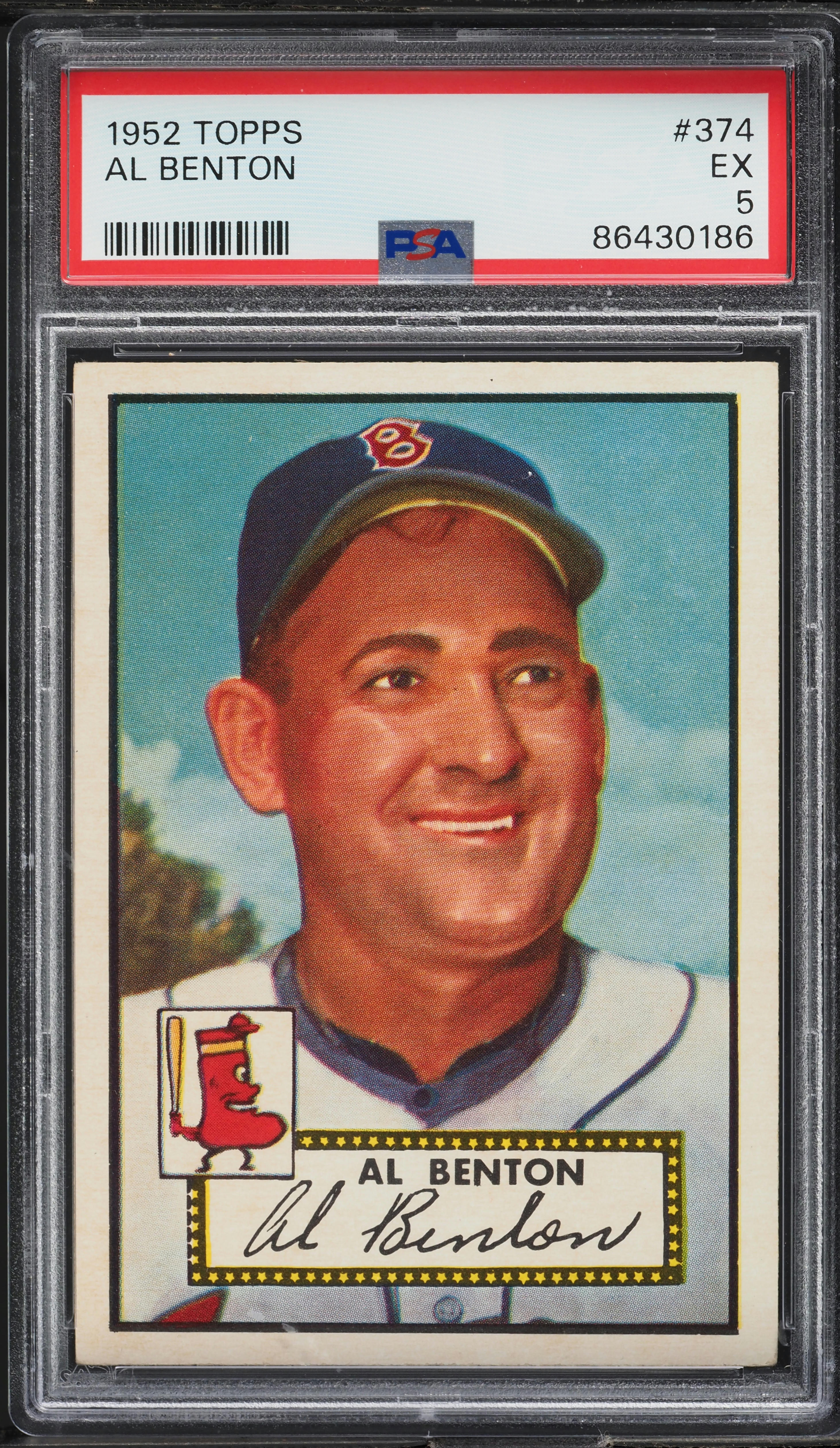 1952 Topps Al Benton #374 PSA 5 EX
