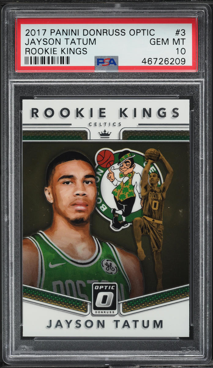 2017 Donruss Optic Kings Jayson Tatum ROOKIE #3 PSA 10 GEM MINT