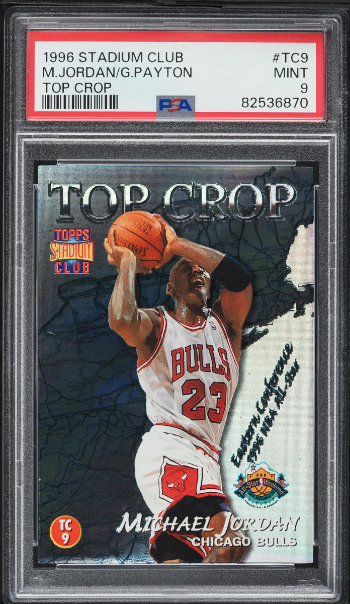 1996 Stadium Club Top Crop Michael Jordan & Gary Payton #TC9 PSA 9 MINT