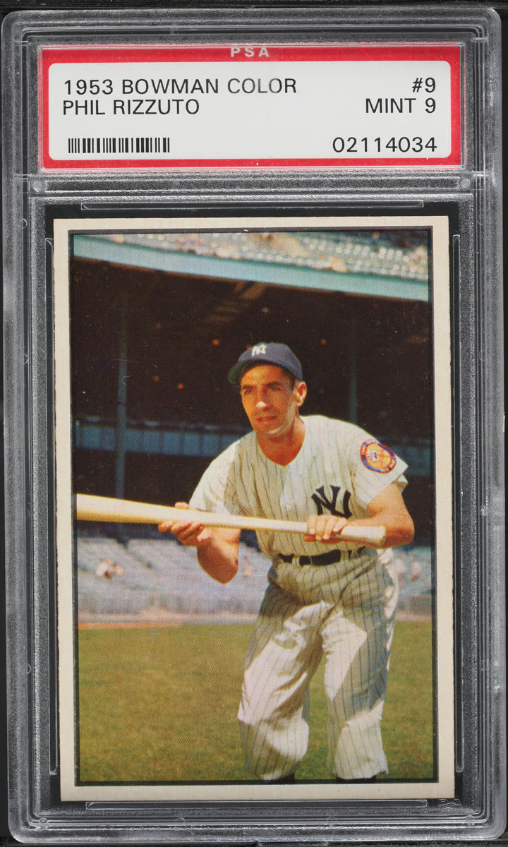 1953 Bowman Color Phil Rizzuto #9 PSA 9 MINT