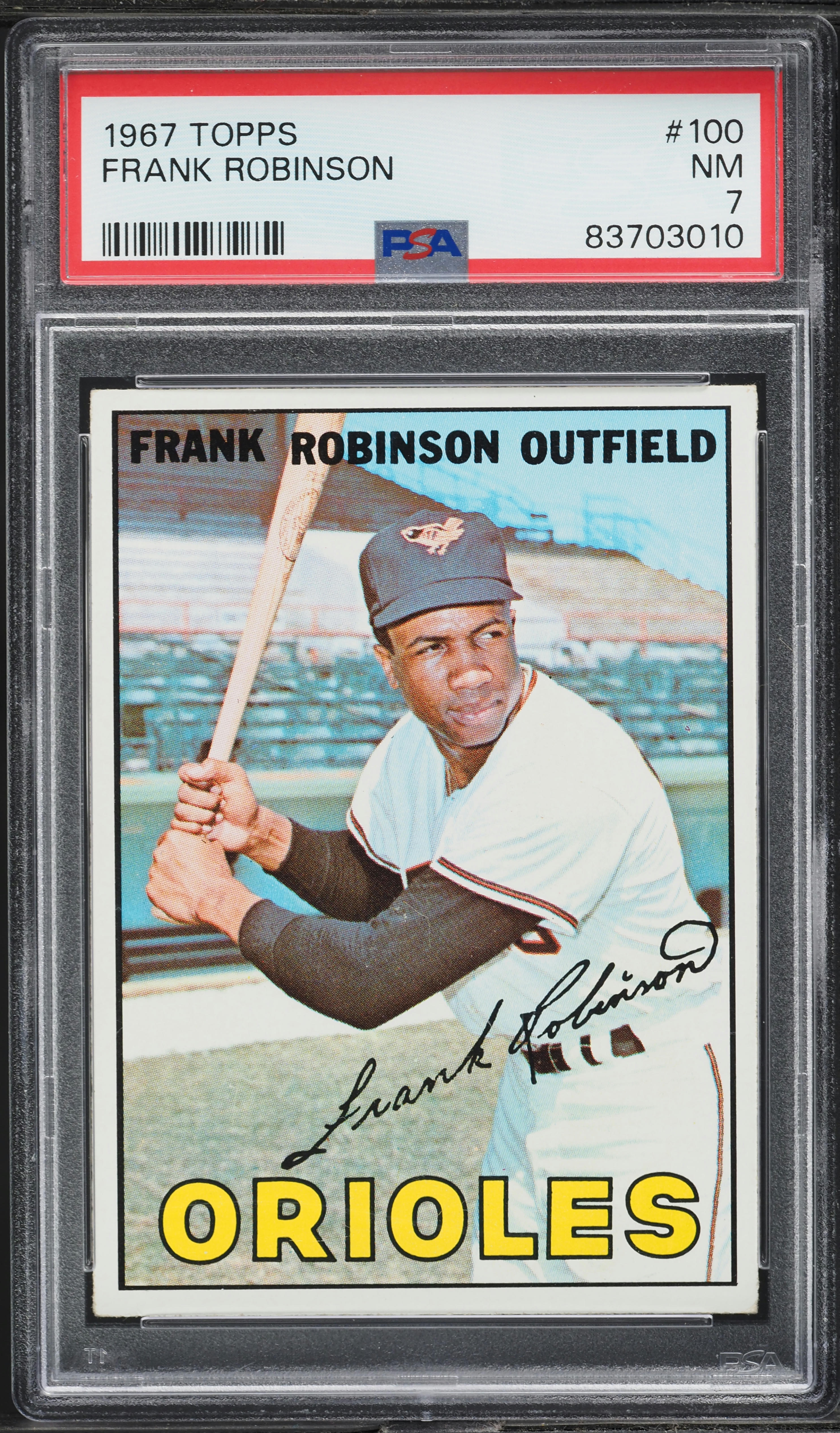 1967 Topps Frank Robinson #100 PSA 7 NRMT
