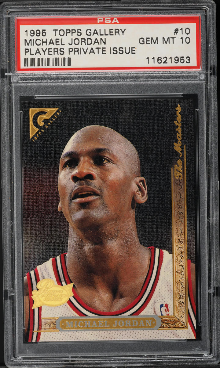 1996 Stadium Club Gallery Player's Private Issue Michael Jordan #10 PSA 10 GEM