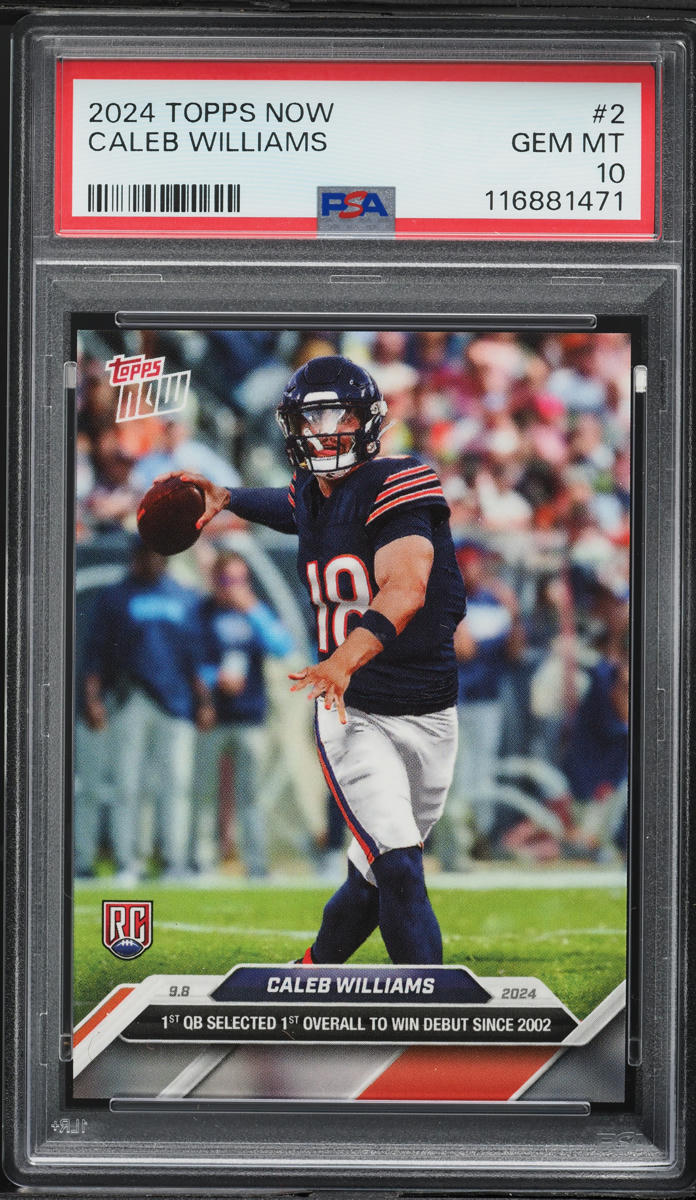 2024 Topps Now Caleb Williams ROOKIE #2 PSA 10 GEM MINT