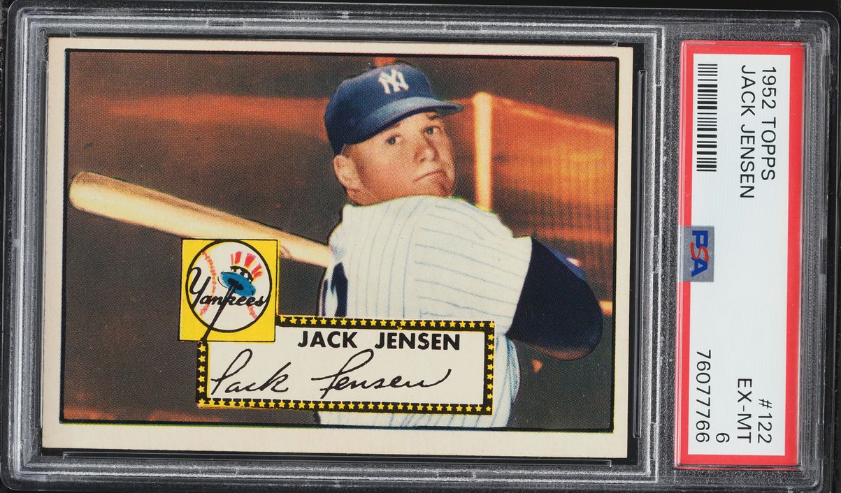 1952 Topps Jack Jensen #122 PSA 6 EXMT