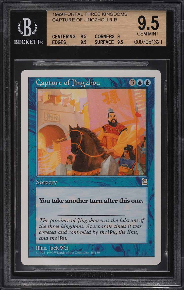 1999 Magic The Gathering MTG Portal Three Kingdoms Capture Of Jingzhou BGS 9.5