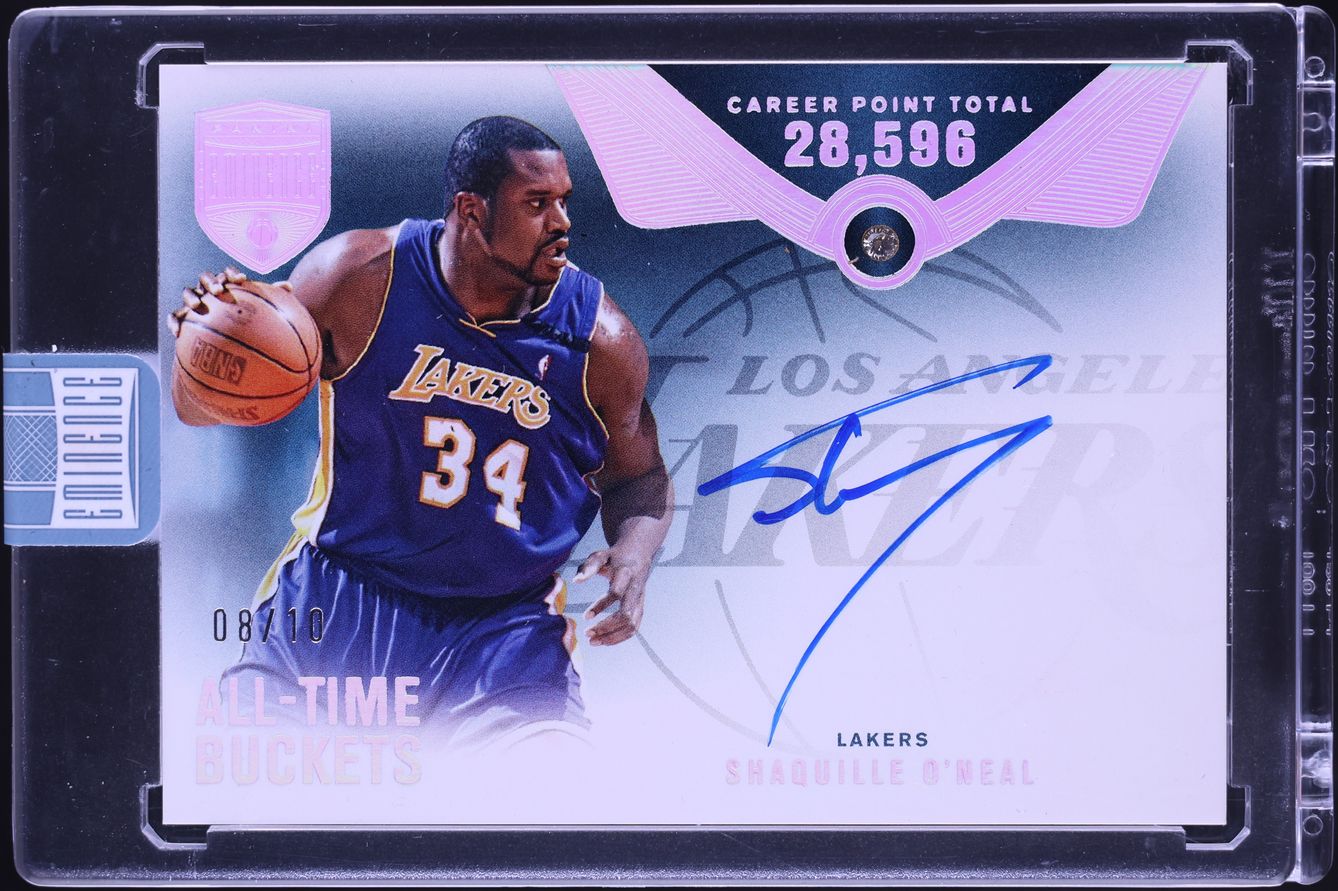 2024 Panini Eminence All-Time Buckets Diamond Gems Shaquille O'Neal AUTO /10 #ATB-SHQ
