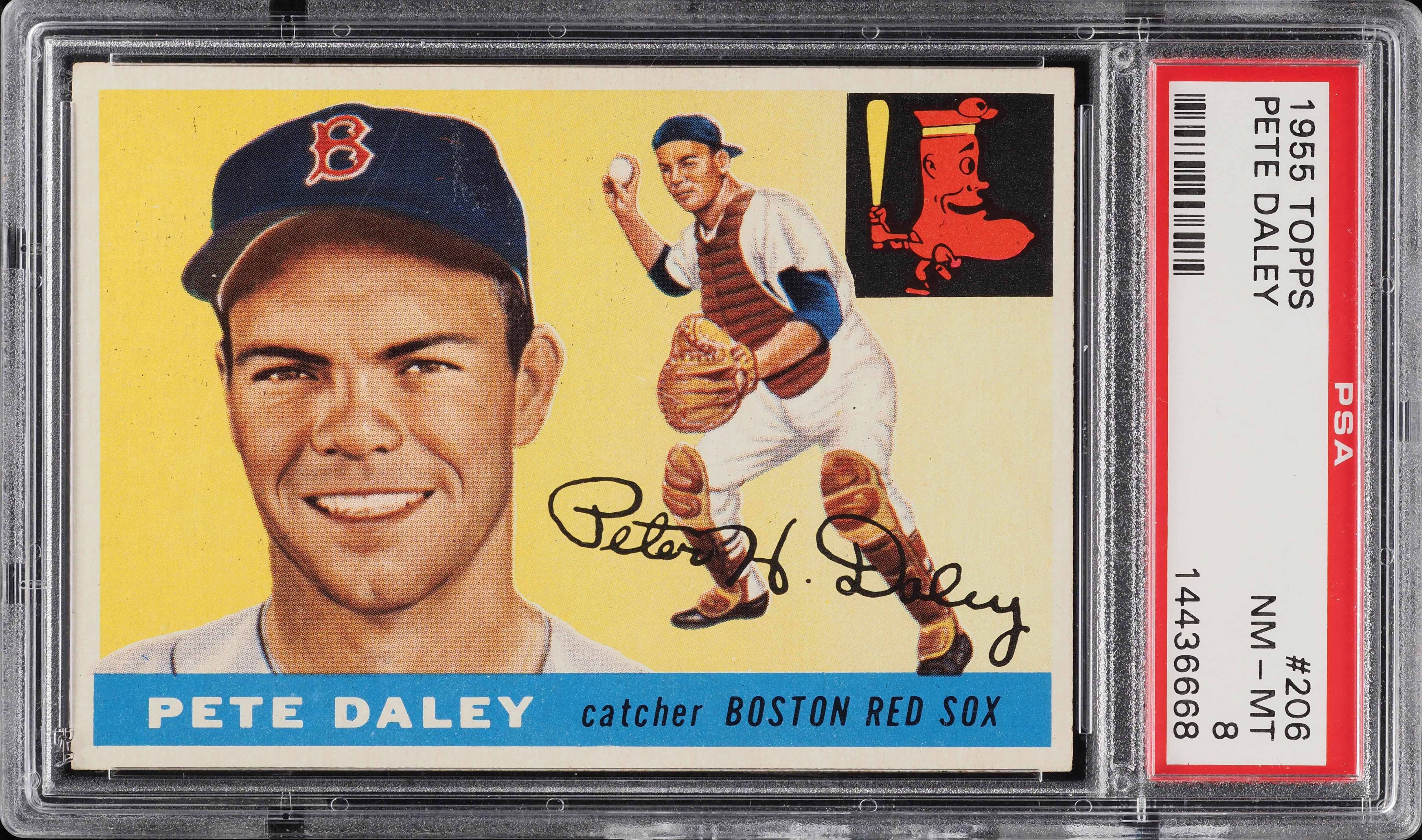 1955 Topps Pete Daley #206 PSA 8 NM-MT (PWCC-A)