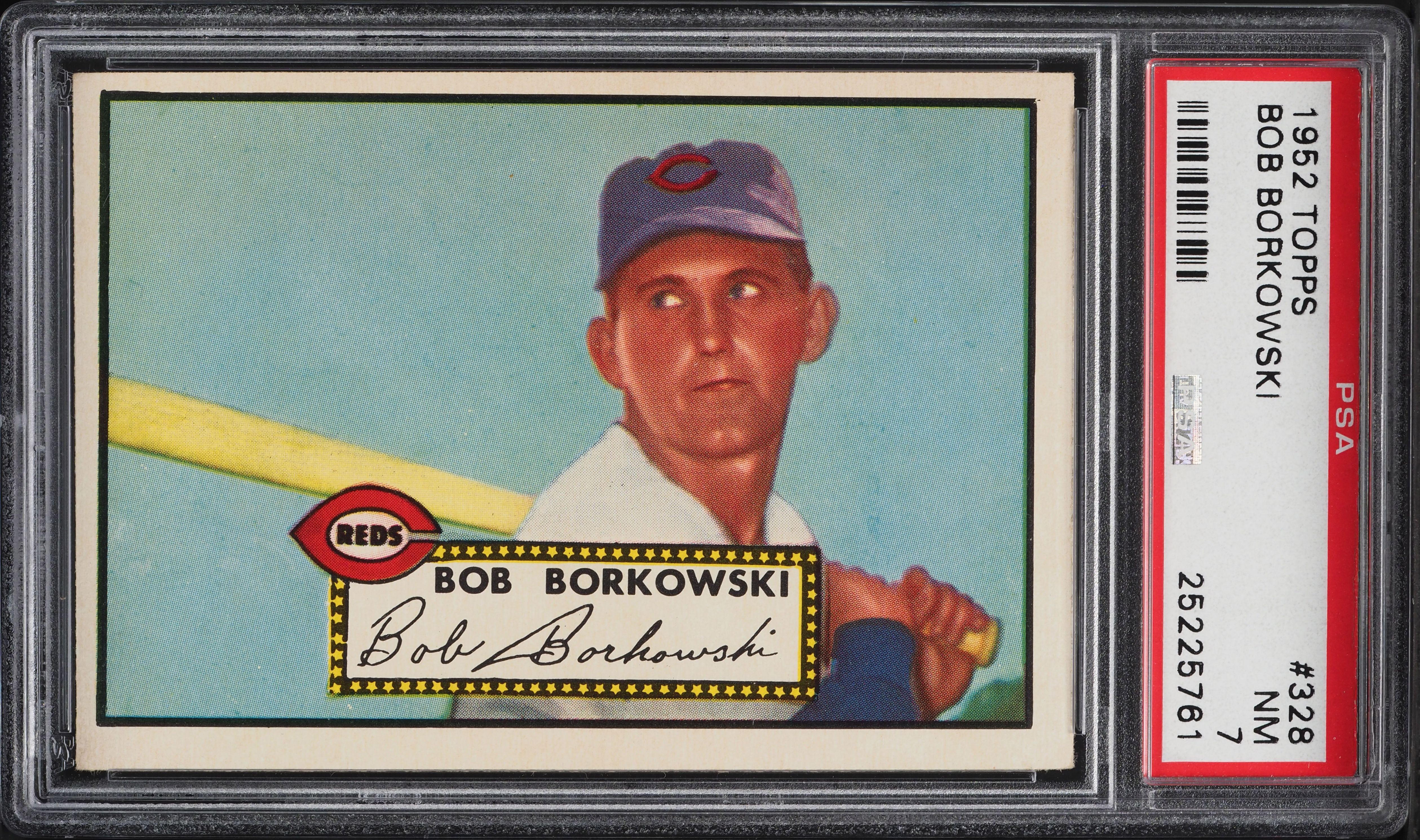 1952 Topps Bob Borkowski #328 PSA 7 NRMT