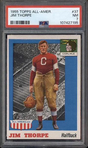 1955 Topps All American #37 Jim Thorpe PSA 7