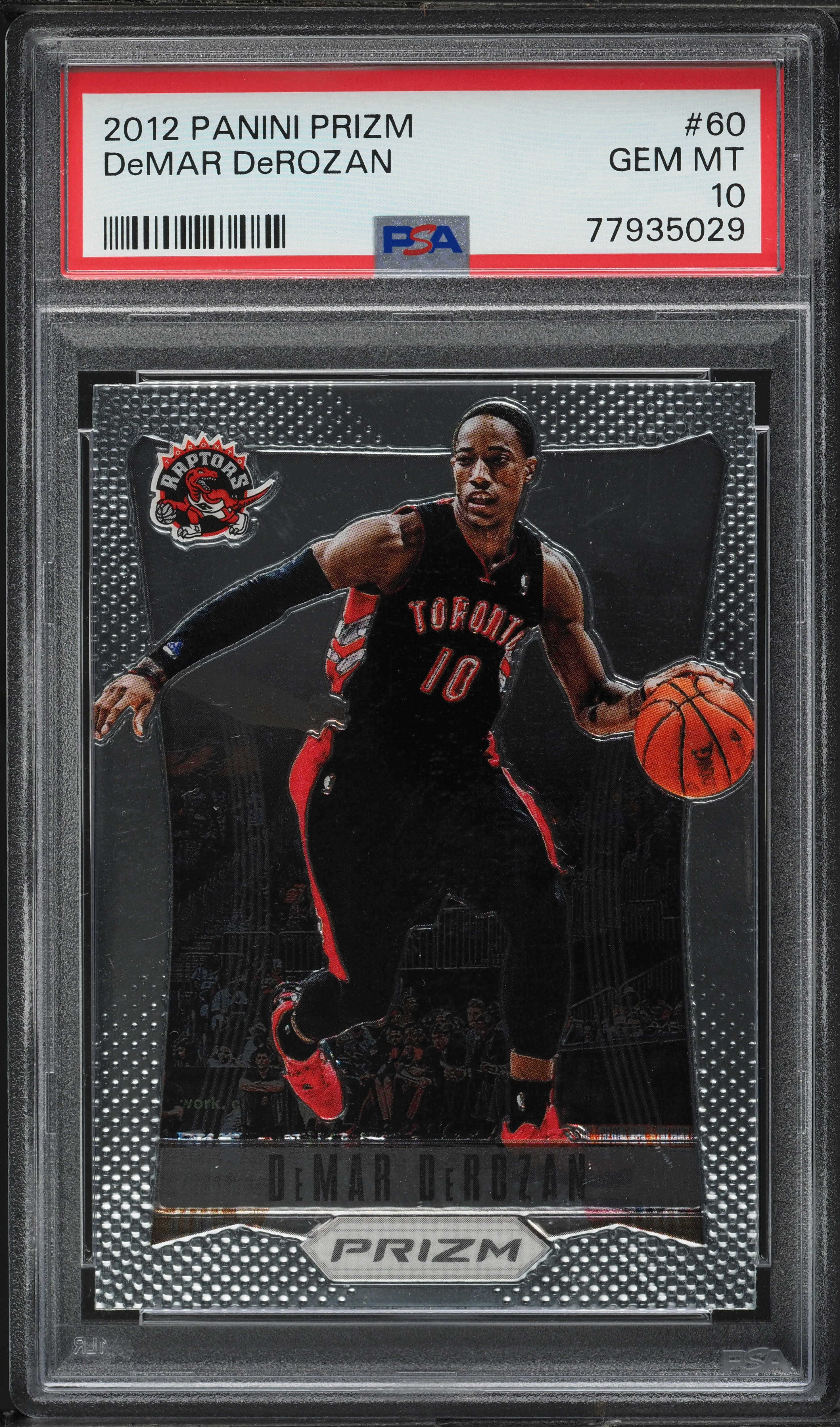 2012 Panini Prizm DeMar DeRozan #60 PSA 10 GEM MINT