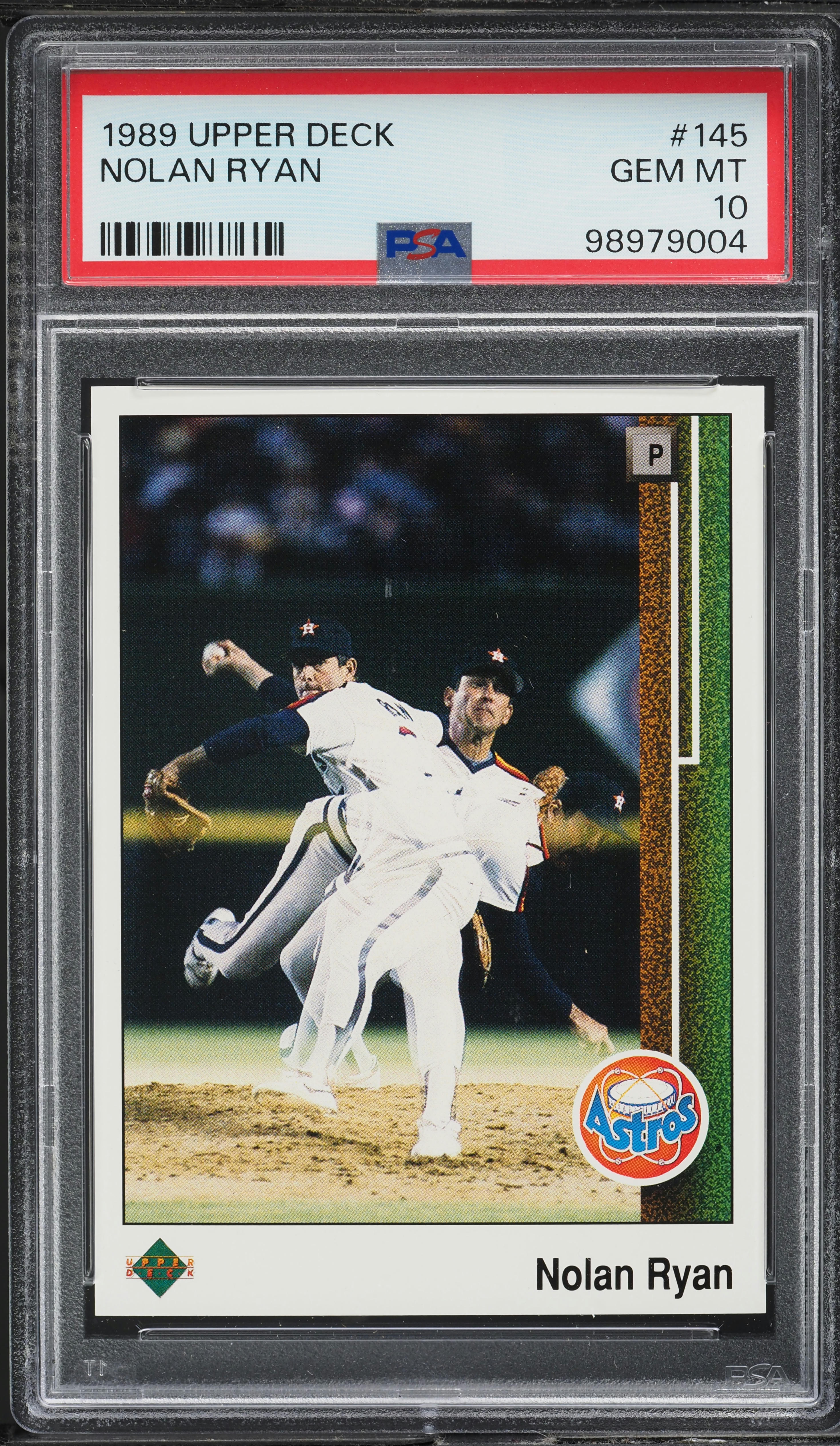 1989 Upper Deck Nolan Ryan #145 PSA 10 GEM MINT