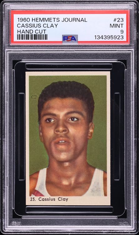 1960 Hemmets Journal Boxing Cassius Clay Muhammad Ali ROOKIE #23 PSA 9 MINT