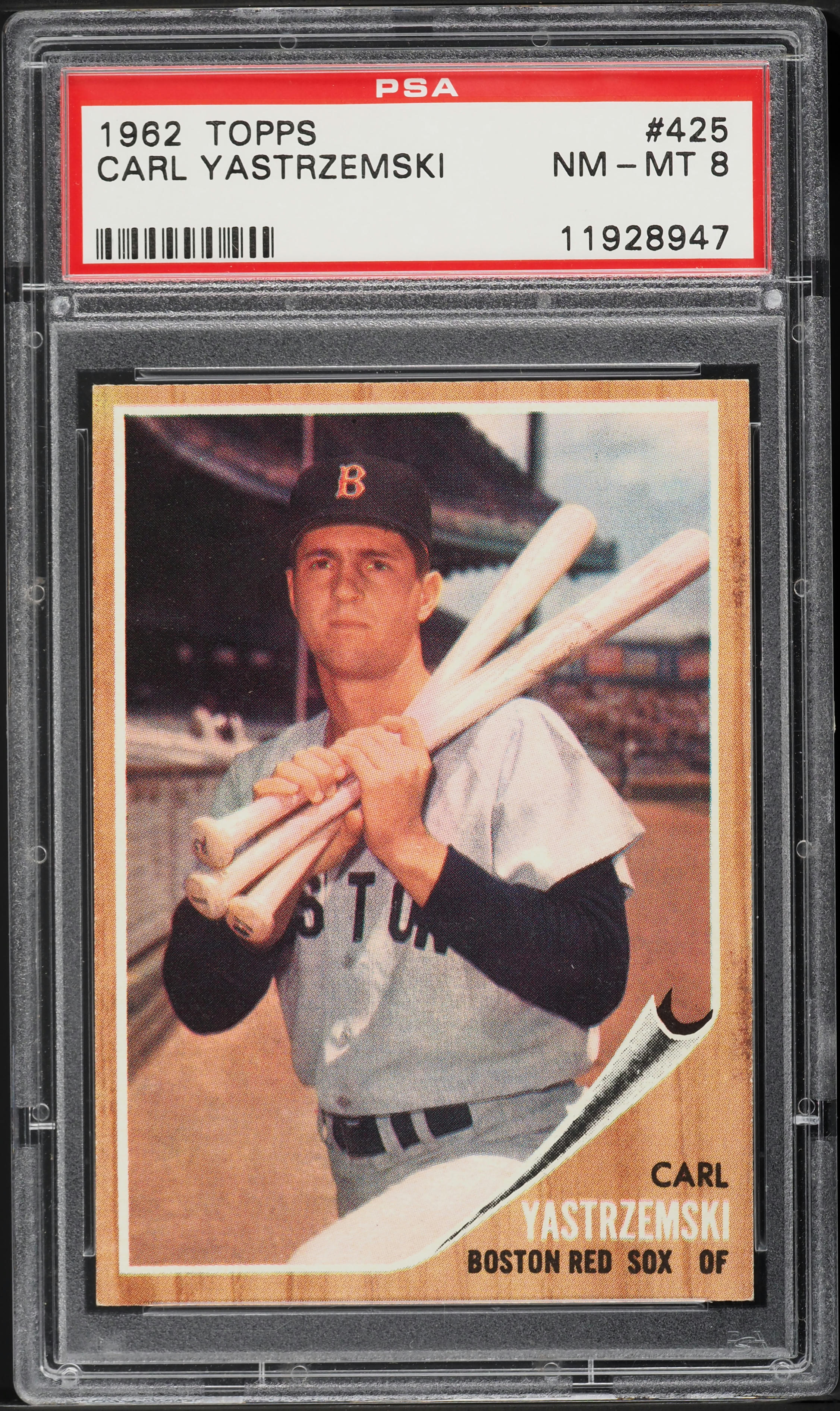1962 Topps Carl Yastrzemski #425 PSA 8 NM-MT