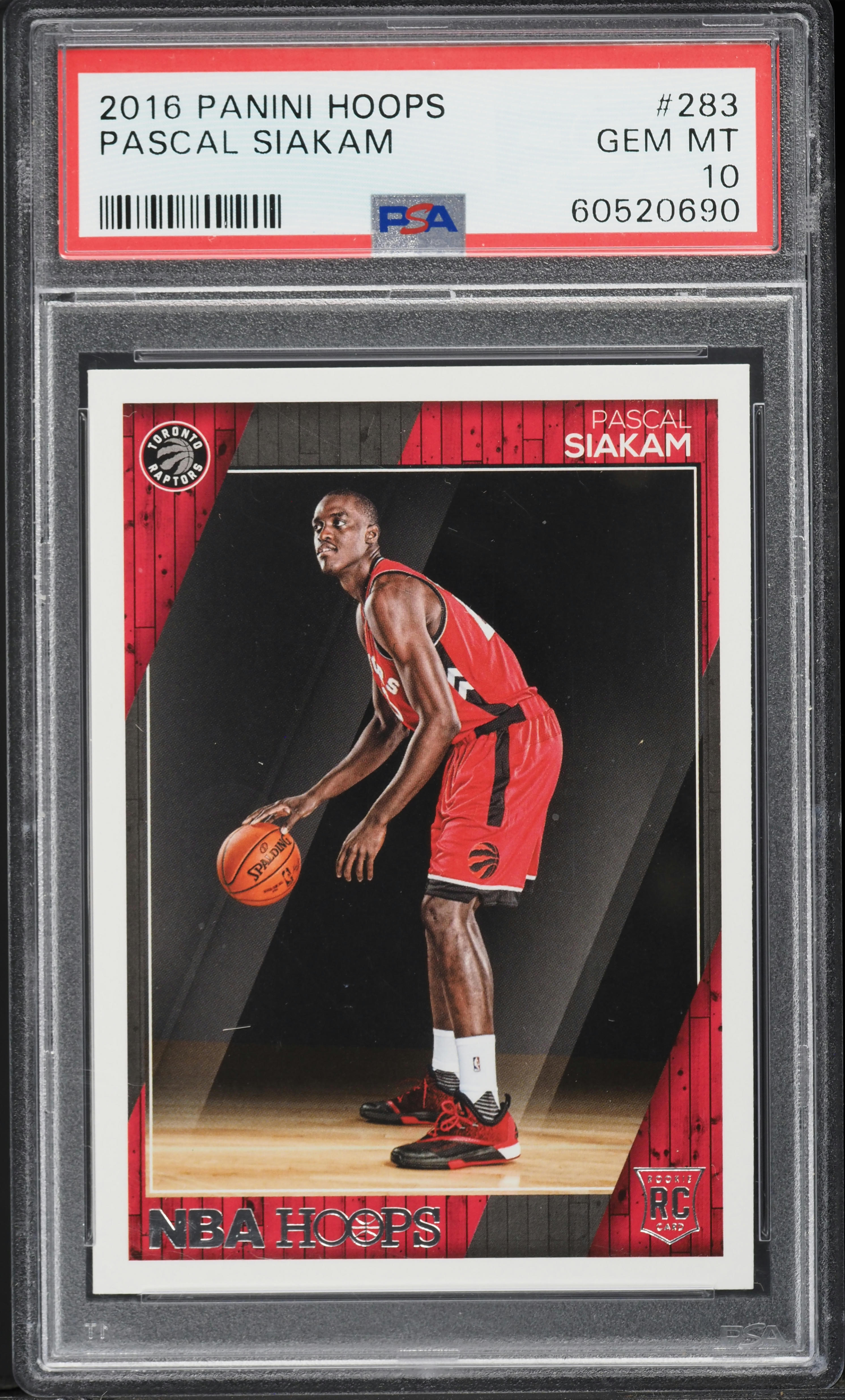 2016 Hoops Pascal Siakam ROOKIE #283 PSA 10 GEM MINT