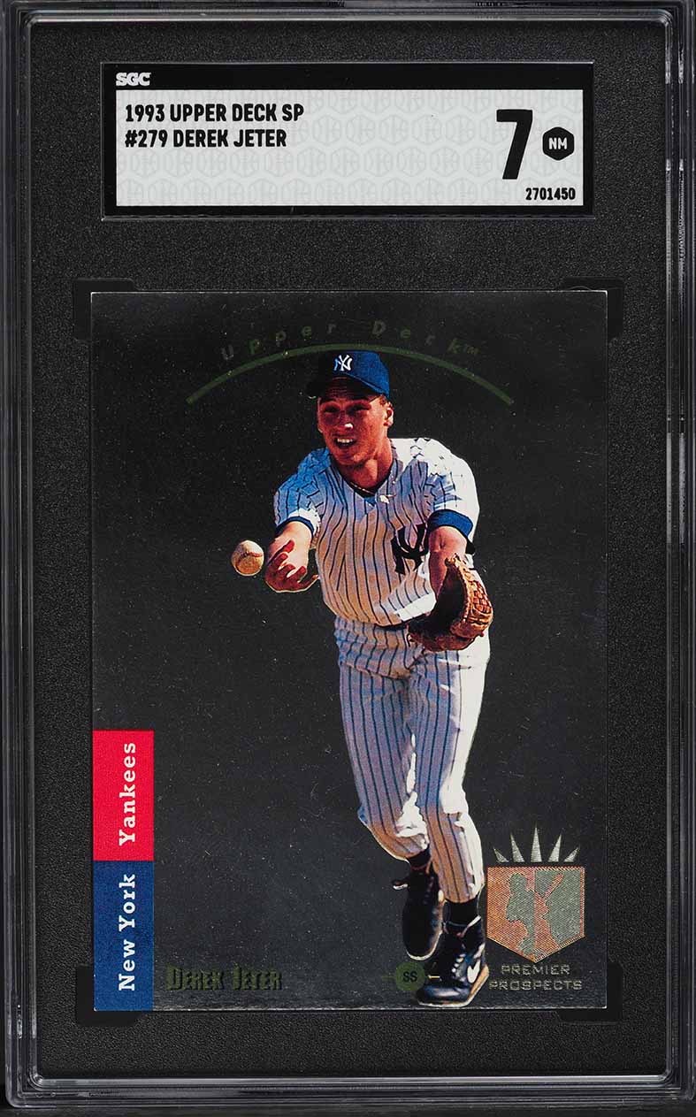 1993 SP Foil Derek Jeter ROOKIE #279 SGC 7 NRMT