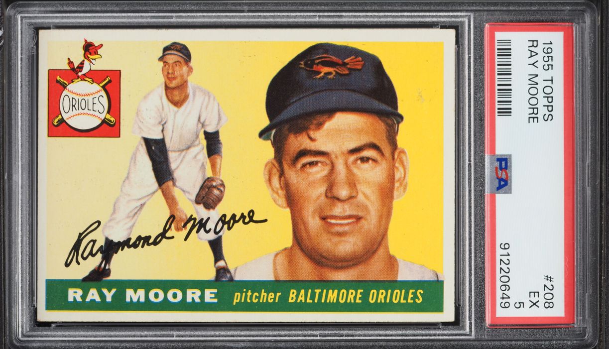 1955 Topps Ray Moore #208 PSA 5 EX