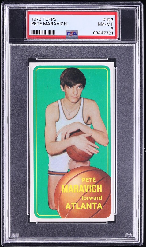 1970 Topps Basketball Pete Maravich ROOKIE #123 PSA 8 NM-MT