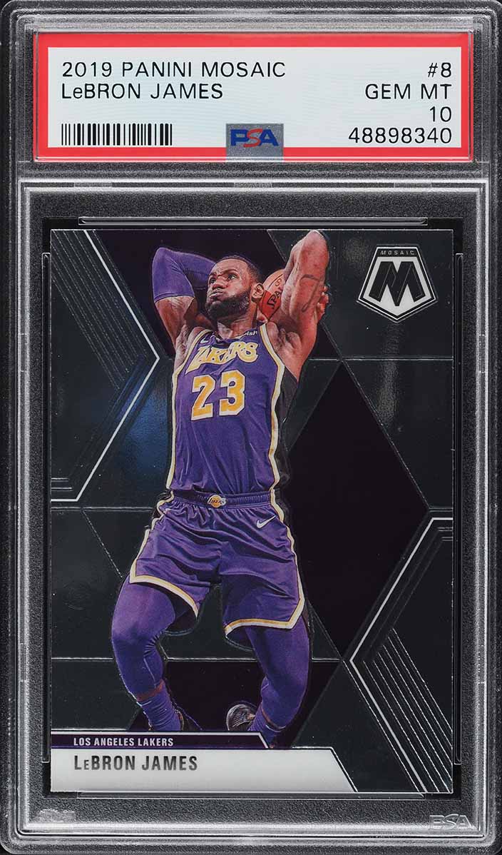 2019 Panini Mosaic LeBron James #8 PSA 10 GEM MINT