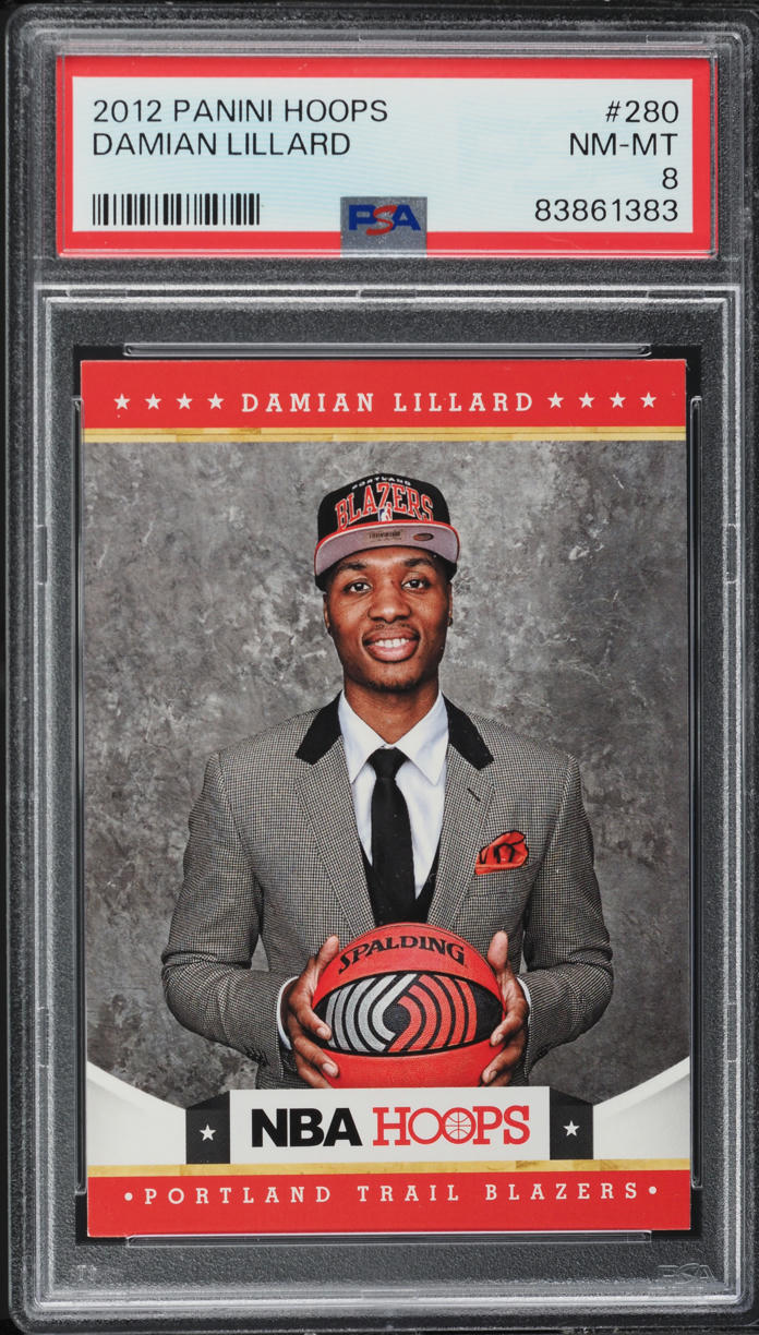 2012 Hoops Damian Lillard ROOKIE #280 PSA 8 NM-MT