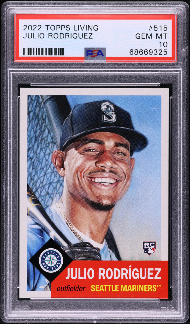 2022 Topps Living Julio Rodriguez #515 PSA 10 GEM MINT