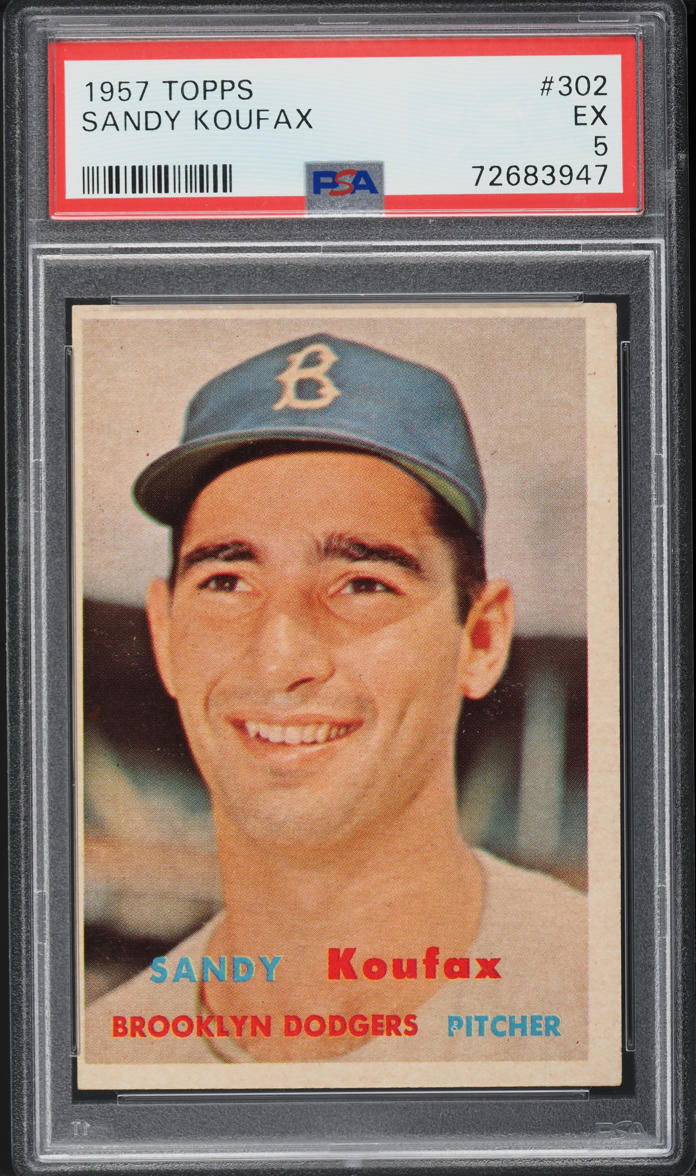 1957 Topps Sandy Koufax #302 PSA 5 EX