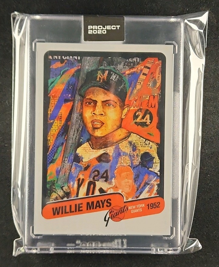 2020 Topps Project 2020 By Andrew Thiele Willie Mays #15 MBA AUTH