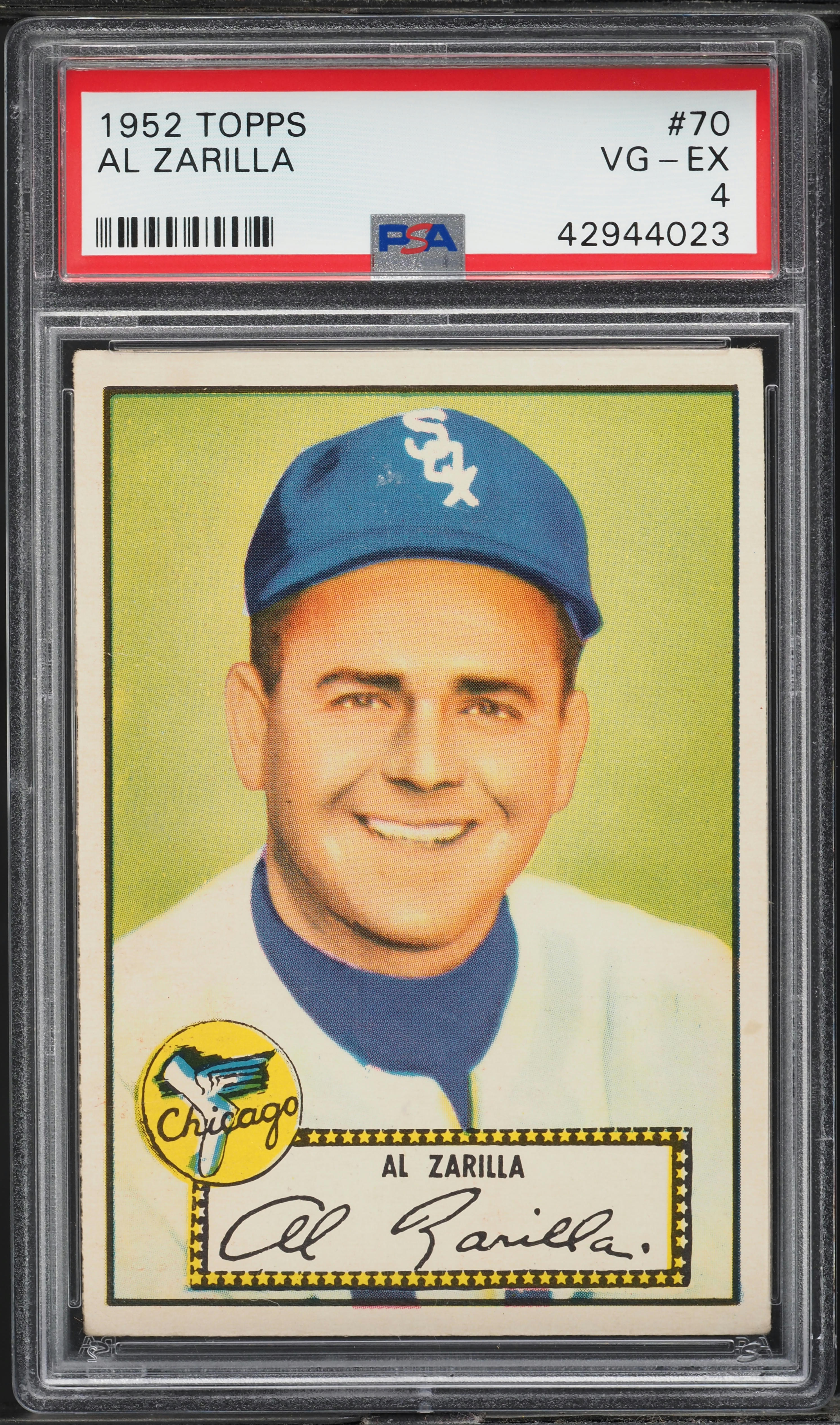 1952 Topps Al Zarilla #70 PSA 4 VGEX