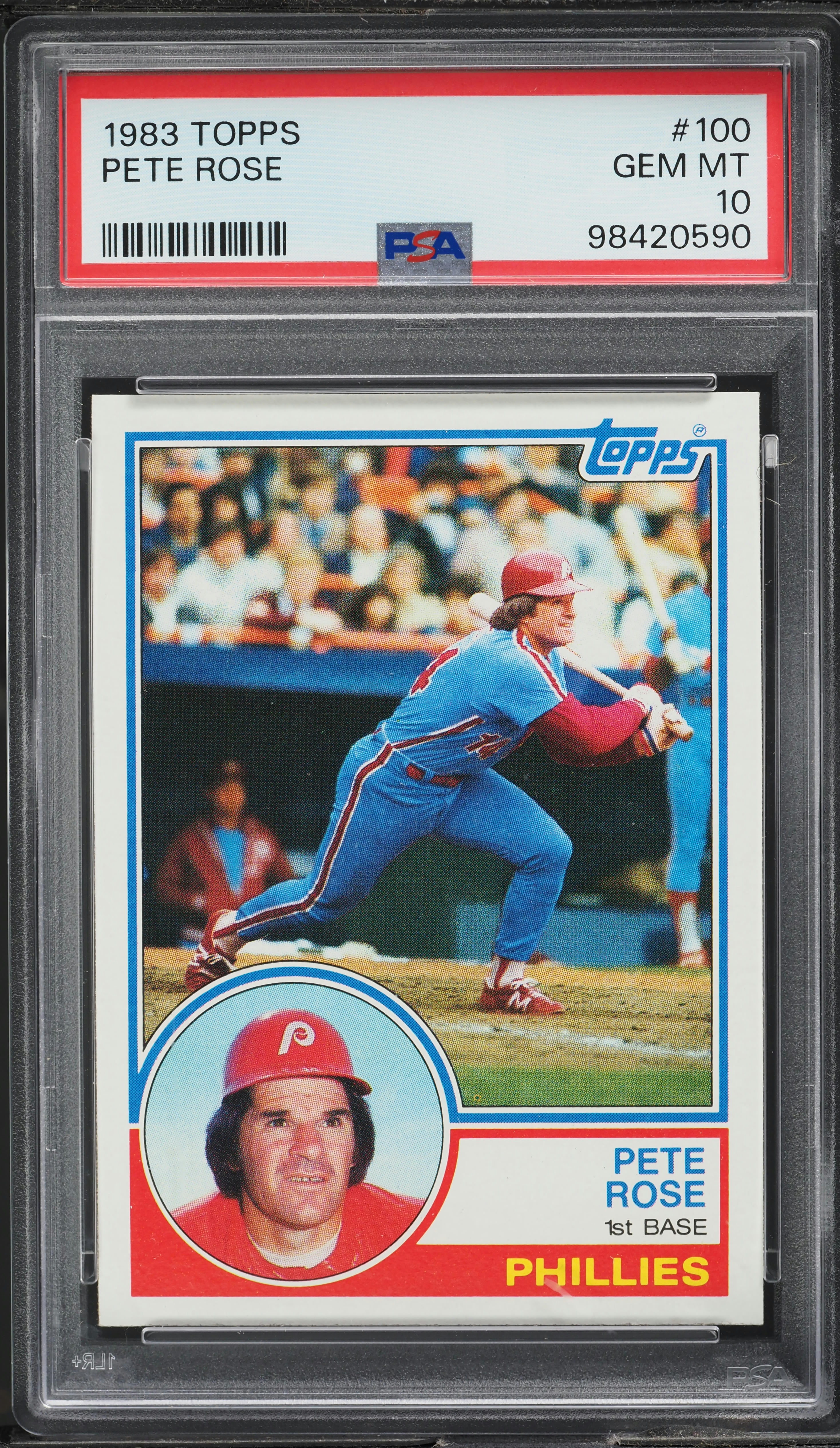 1983 Topps Pete Rose #100 PSA 10 GEM MINT