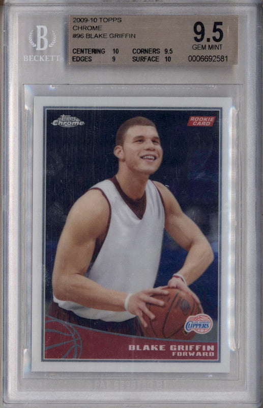 2009 Topps Chrome #96 Blake Griffin RC Rookie /999 BGS 9.5
