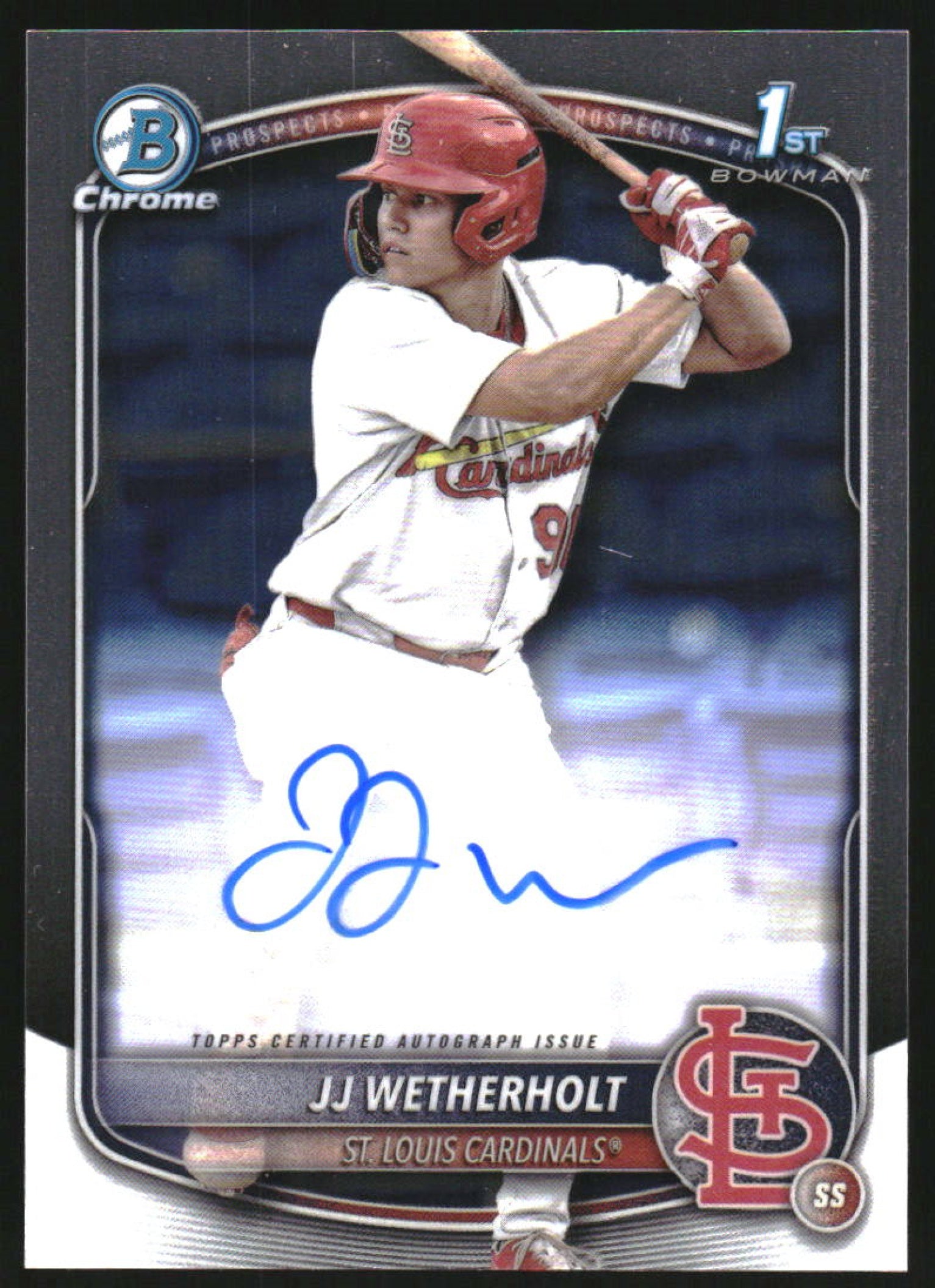 2025 Bowman Chrome Autographs #CPA-JW JJ Wetherholt RC Auto