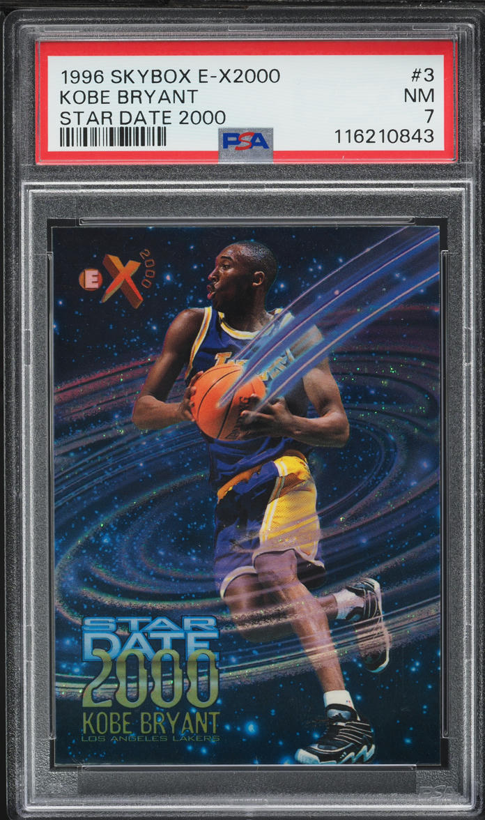 1996 Skybox E-X2000 Star Date 2000 Kobe Bryant ROOKIE #3 PSA 7 NRMT
