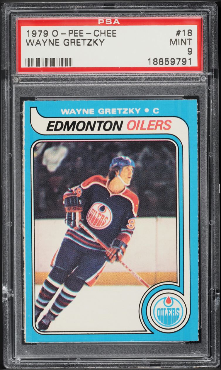 1979 O-Pee-Chee Hockey Wayne Gretzky ROOKIE #18 PSA 9 MINT