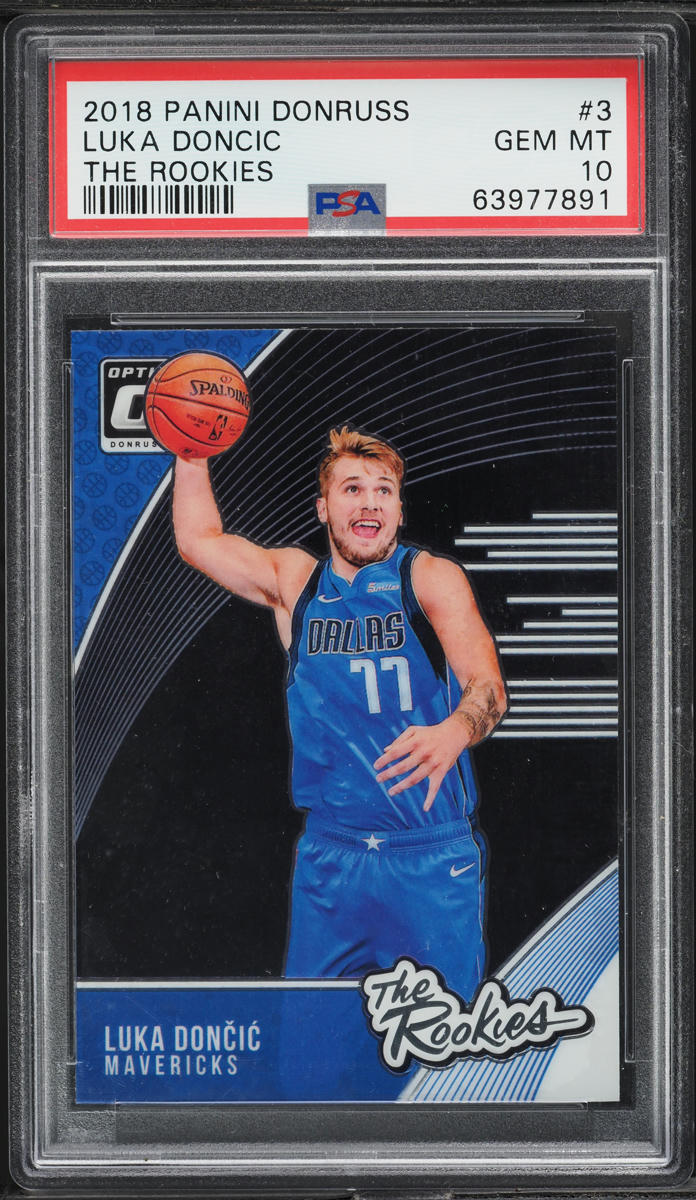 2018 Donruss The Rookies Luka Doncic ROOKIE #3 PSA 10 GEM MINT