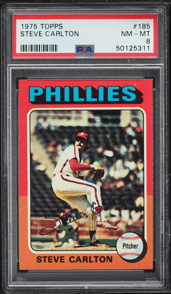 1975 Topps Steve Carlton #185 PSA 8 NM-MT