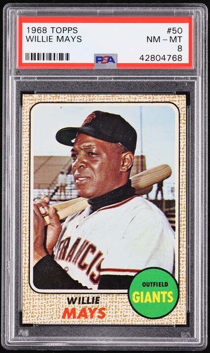 1968 Topps Willie Mays #50 PSA 8 NM-MT