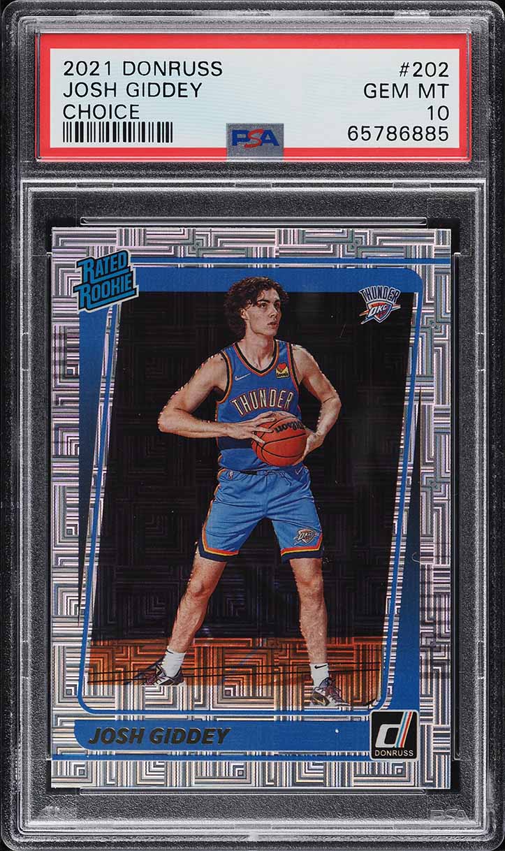 2021 Donruss Choice Josh Giddey ROOKIE #202 PSA 10 GEM MINT
