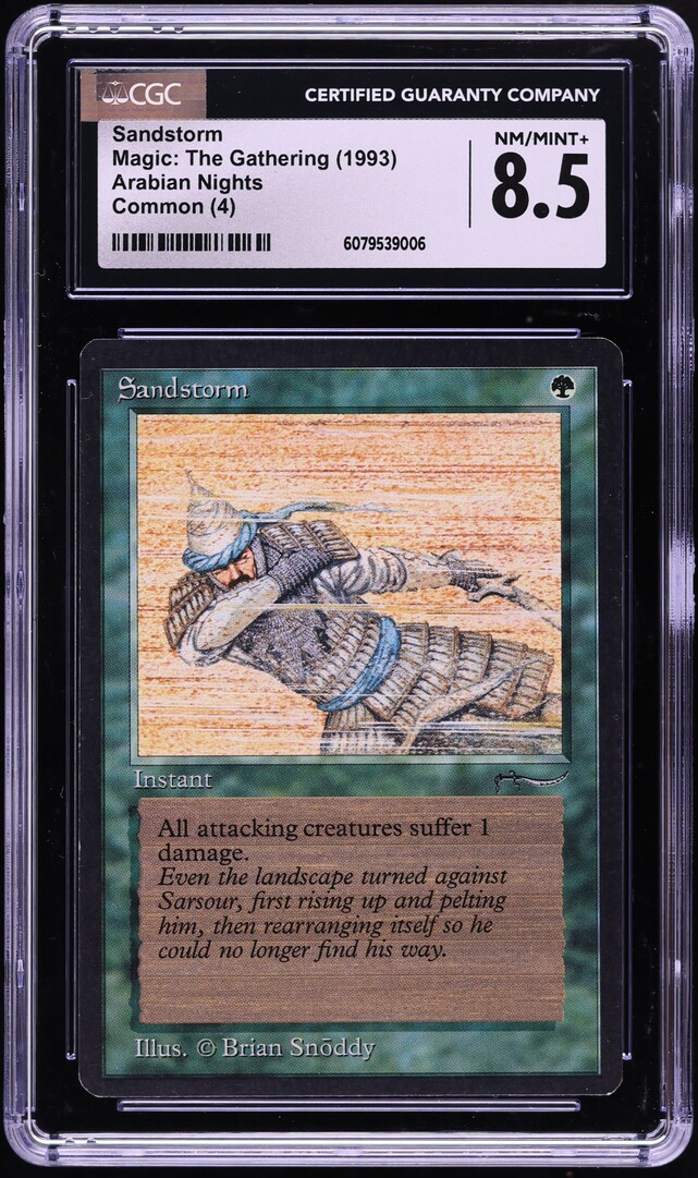 1993 Magic The Gathering MTG Arabian Nights Sandstorm CGC 8.5 NM-MT+