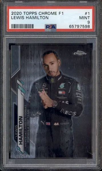 2020 Topps Chrome F1 #1 Lewis Hamilton PSA 9