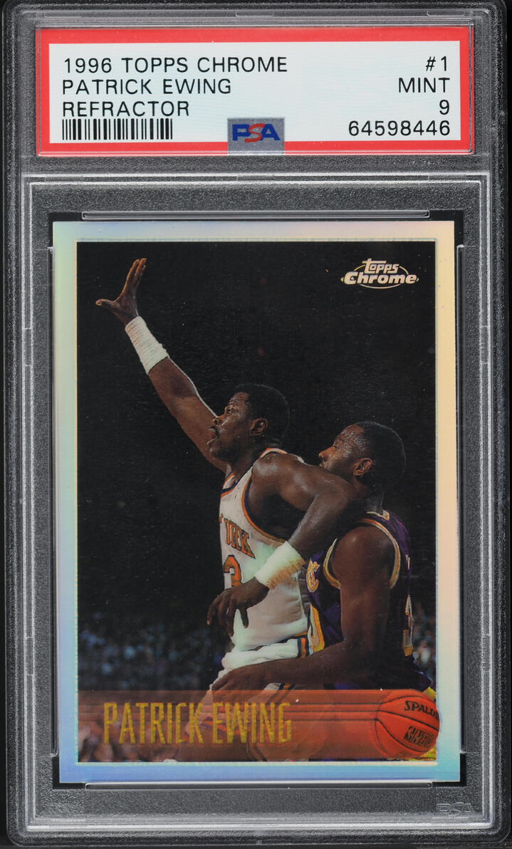 1996 Topps Chrome Refractor Patrick Ewing #1 PSA 9 MINT