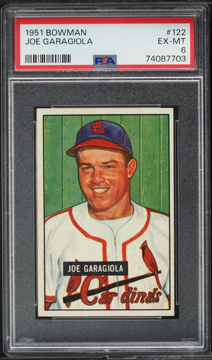 1951 Bowman Joe Garagiola ROOKIE #122 PSA 6 EXMT